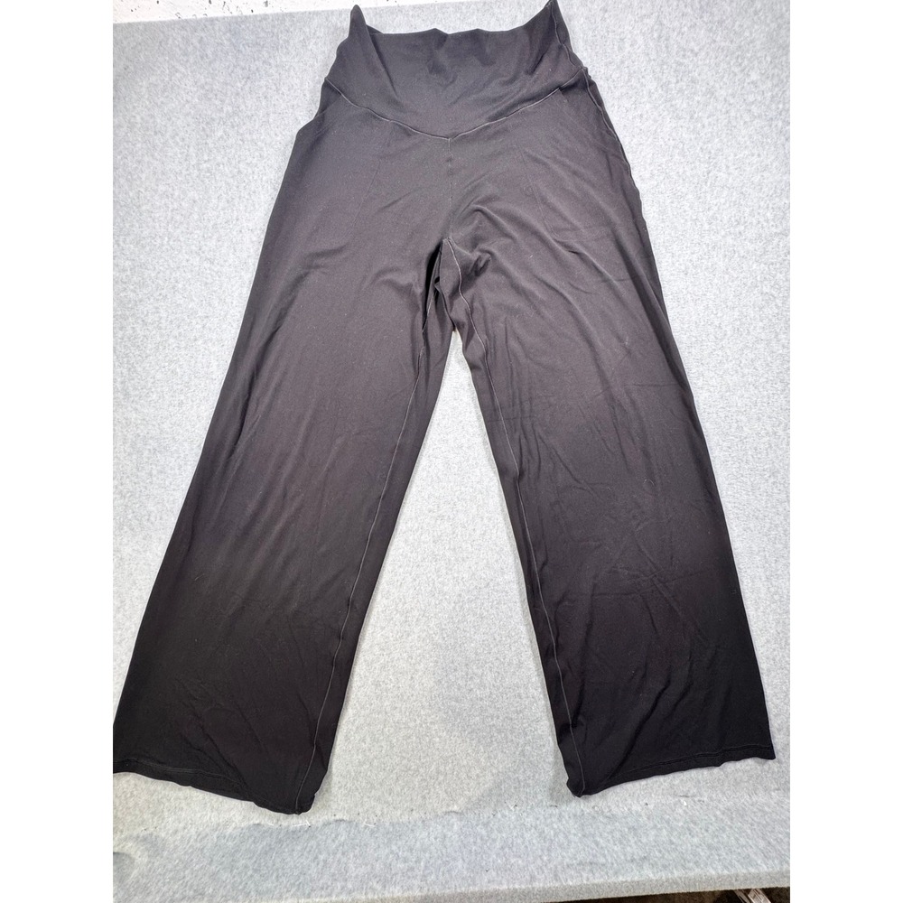 OFFLINE by Aerie Real Me Xtra Trouser Black High Rise Wide Leg Pants Large Long